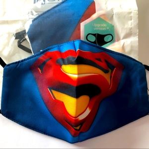 3 Teen/Adult Superman Face Masks & Filters